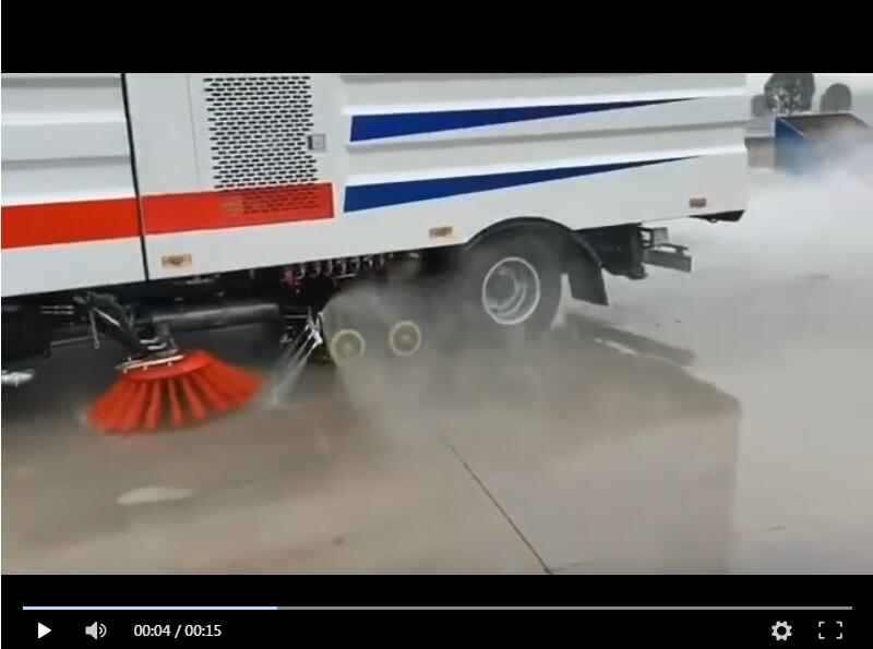 大多利卡洗掃車工作視頻